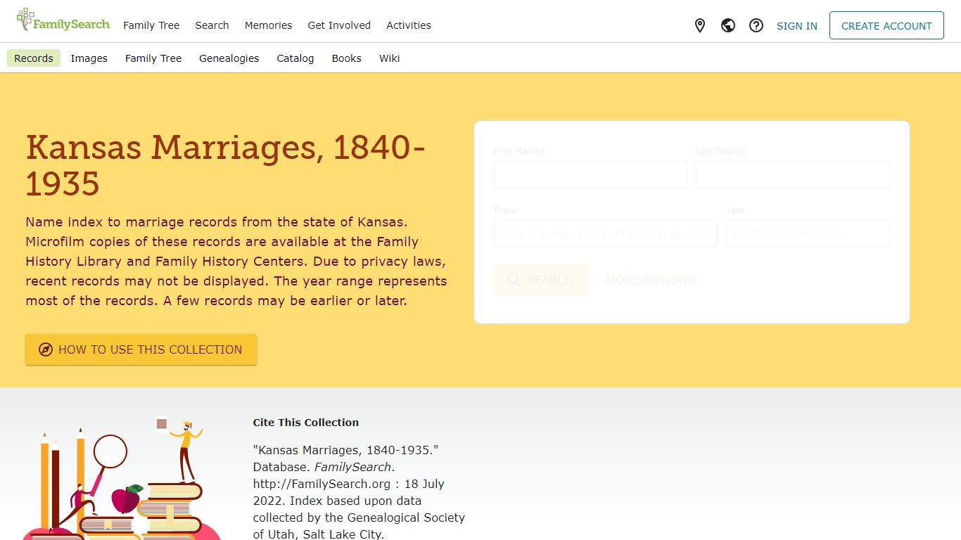 Kansas Marriages, 1840-1935 • FamilySearch