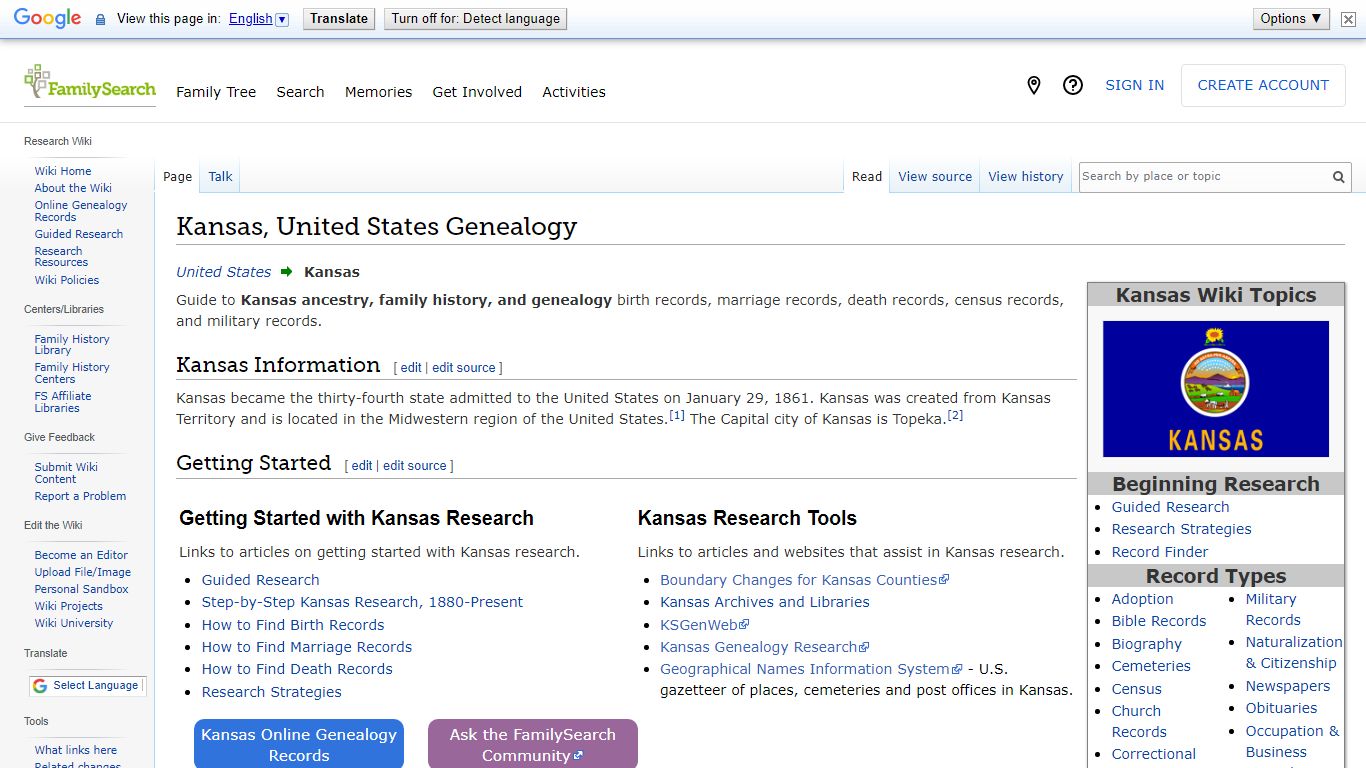 Kansas, United States Genealogy • FamilySearch